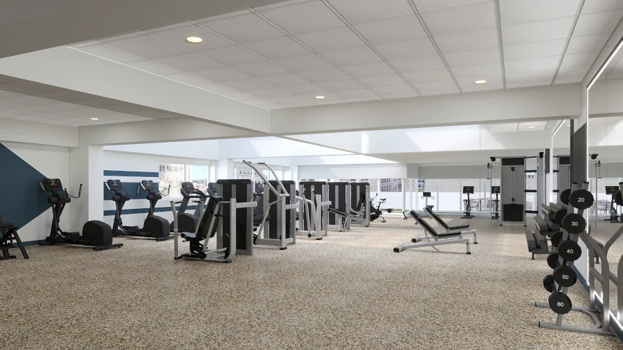 9-Fitness Center Rendering